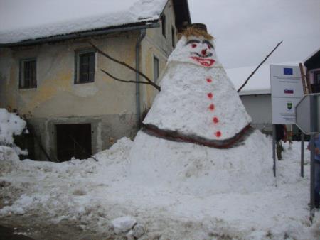 Snežak v Goriški vasi 2